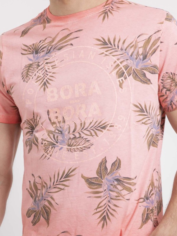 T-shirt col rond pur coton...