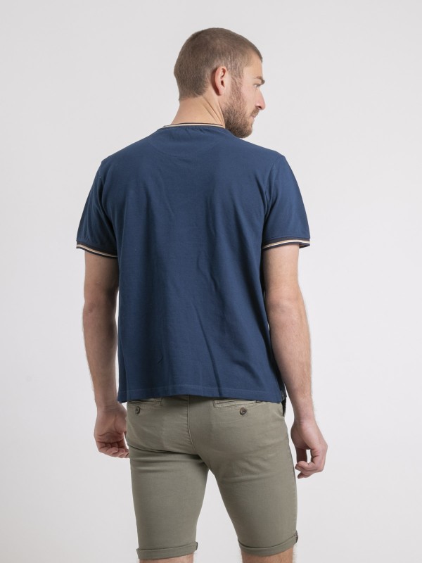 T-shirt col rond pur coton...