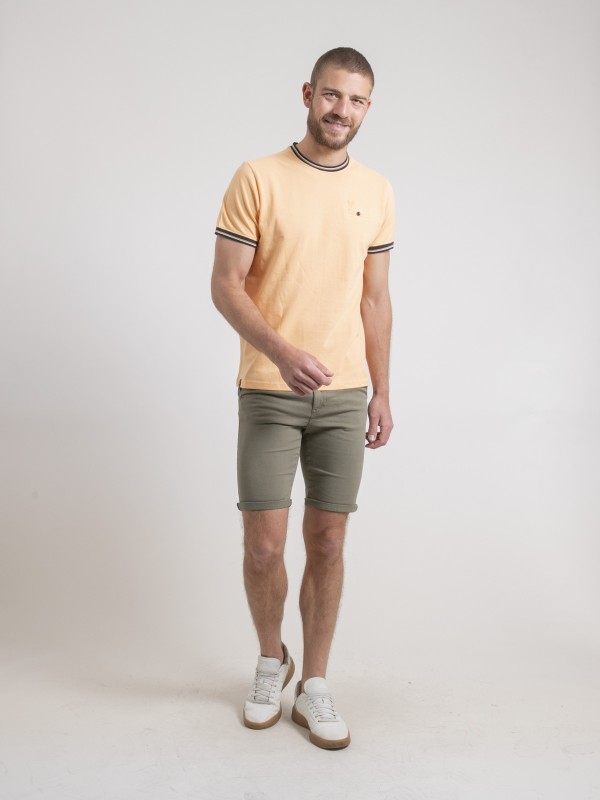 T-shirt col rond pur coton...