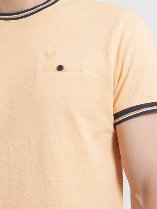 T-shirt col rond pur coton...