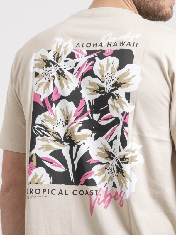 T-shirt col rond oversize...