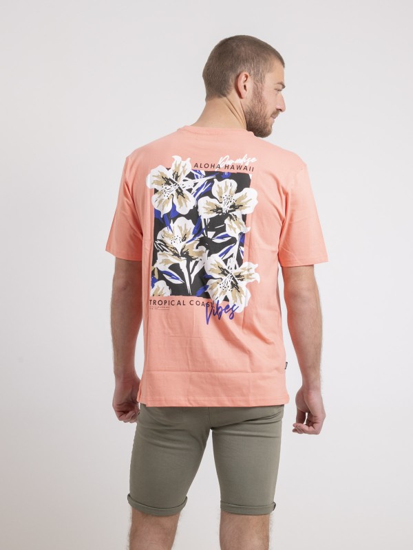 T-shirt col rond oversize...