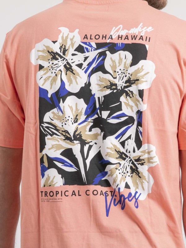 T-shirt col rond oversize...