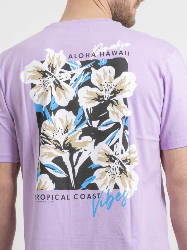 T-shirt col rond oversize...