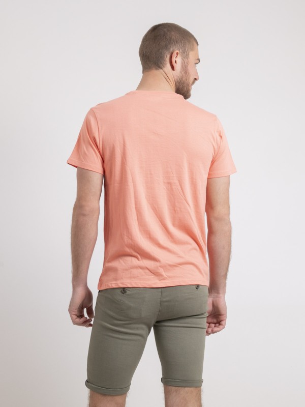 T-shirt col rond pur coton...