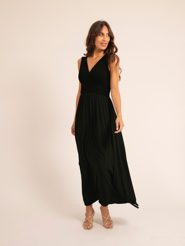 Robe longue en dentelle...