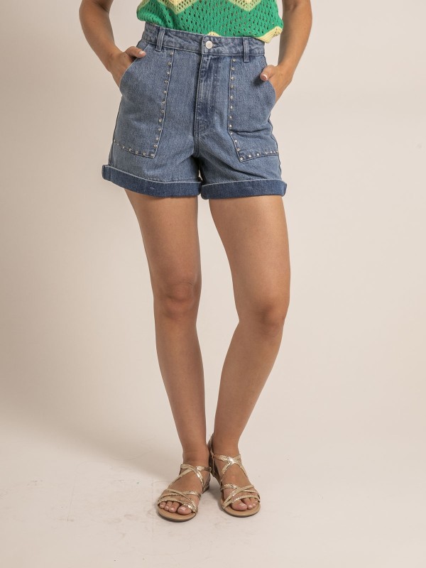 Short denim clous XIMOLI