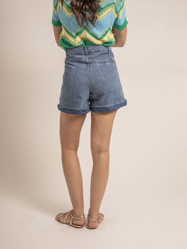 Short denim clous XIMOLI
