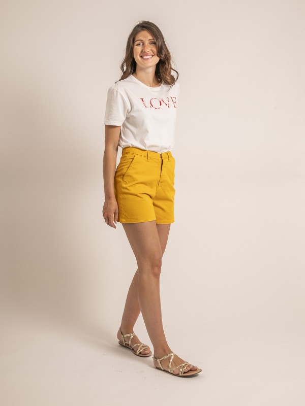Short chino XIMENA - Jaune...