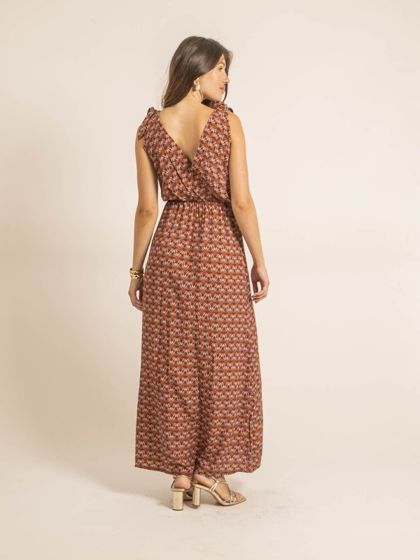 Robe longue ILIANA - Rouge...