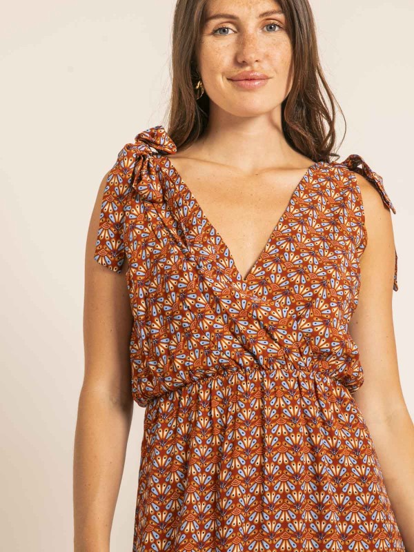 Robe longue ILIANA - Rouge...