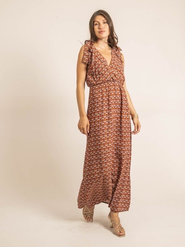 Robe longue ILIANA - Rouge...