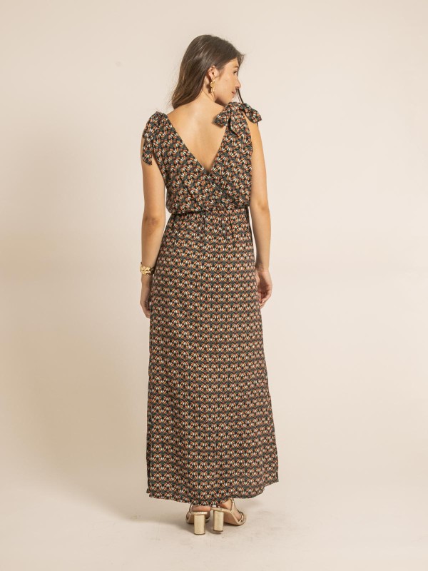 Robe longue ILIANA - Vert