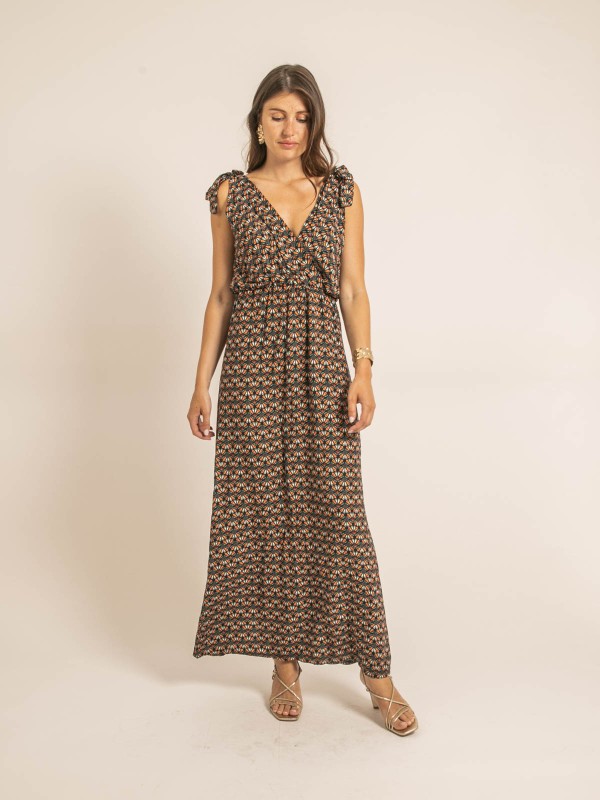 Robe longue ILIANA - Vert