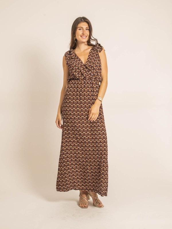 Robe longue ILIANA - Violet