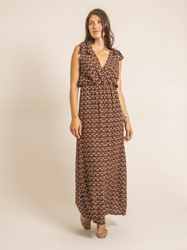 Robe longue ILIANA - Violet