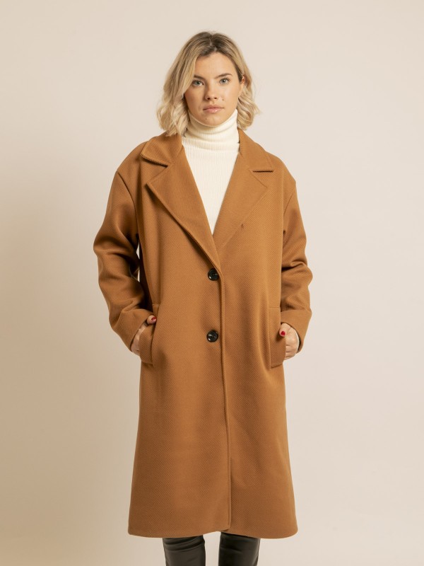Manteau long URANIA - Camel