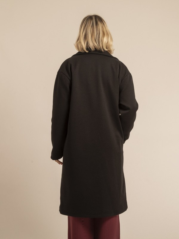 Manteau long URANIA - Negro