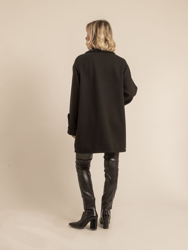 Caban oversize UBLIAZA - Negro