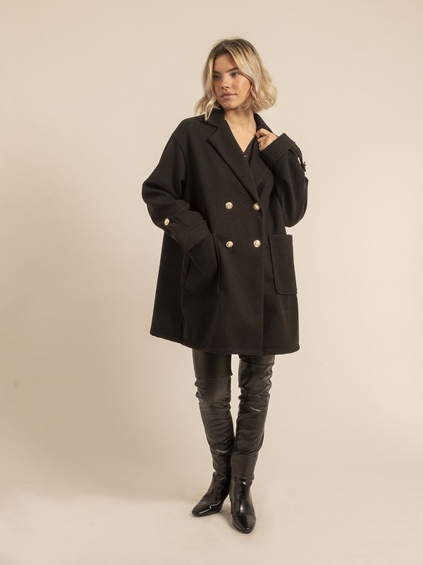 Caban oversize UBLIAZA - Negro