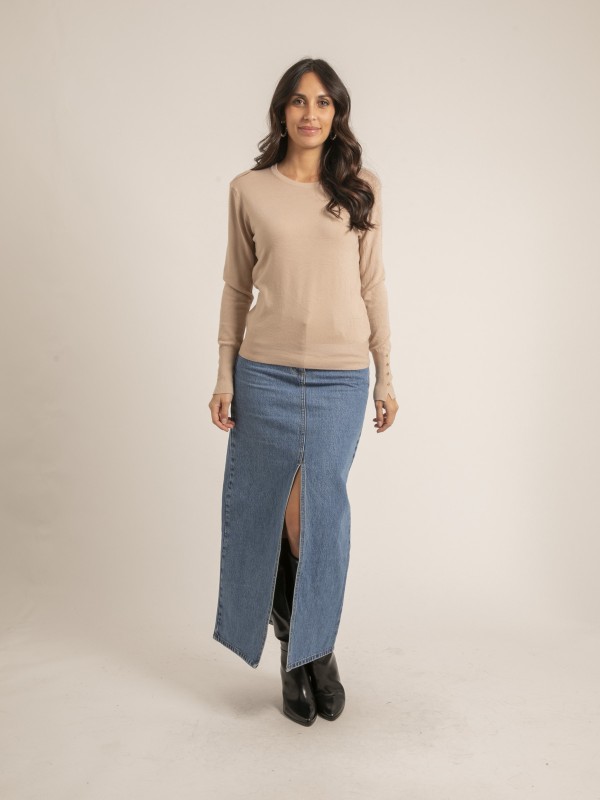 Pull fin col rond KETALIA