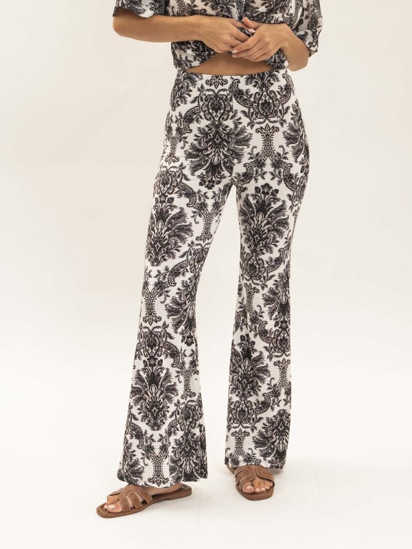 Pantalon flare motifs EDARZINE