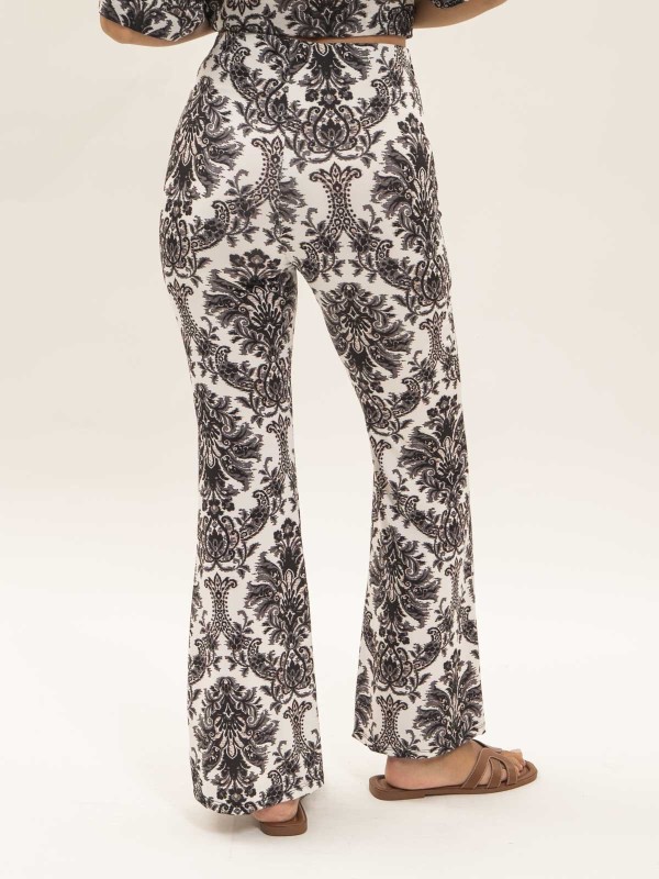 Pantalon flare motifs EDARZINE