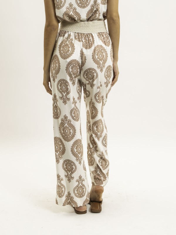 Pantalon fluide motifs EMILINE