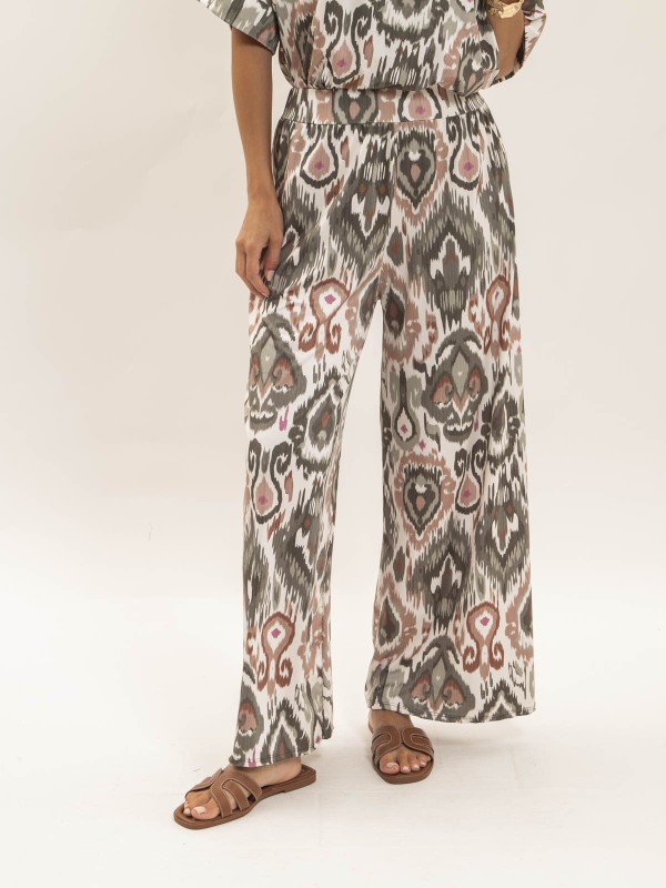 Pantalon fluide motifs ETONIA