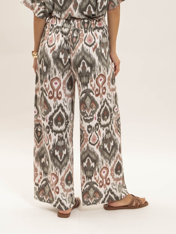 Pantalon fluide motifs ETONIA