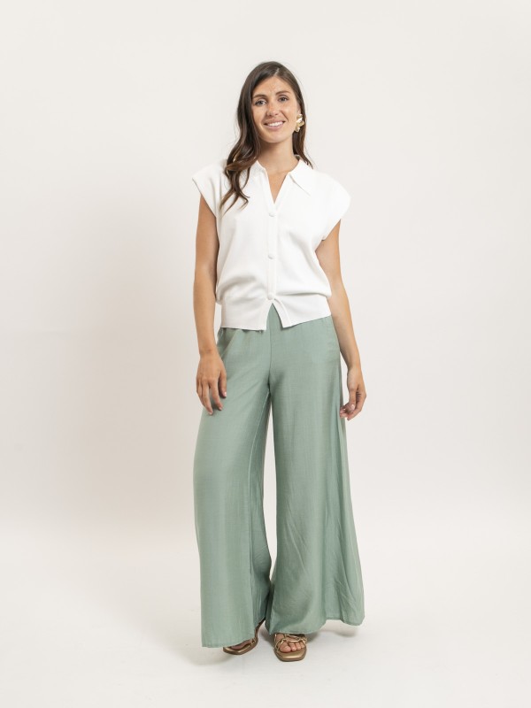 Chemise sans manches col...