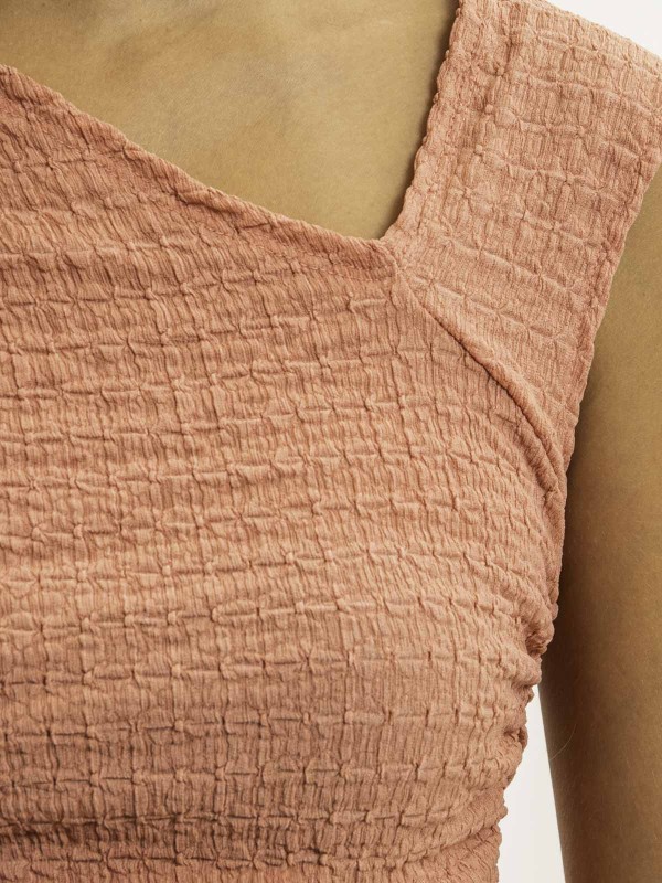 Top asymétrique FAYLA - Corail