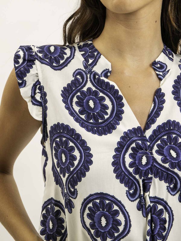 Top sans manches motifs...