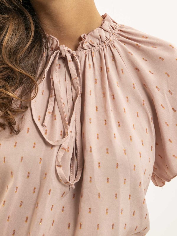 Blouse manches courtes...