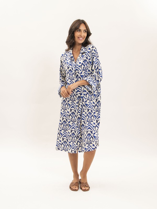 Robe chemise motifs IRVINIE...