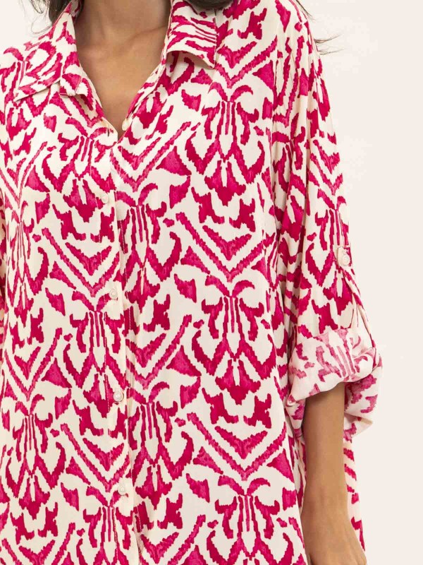 Robe chemise motifs IRVINIE...