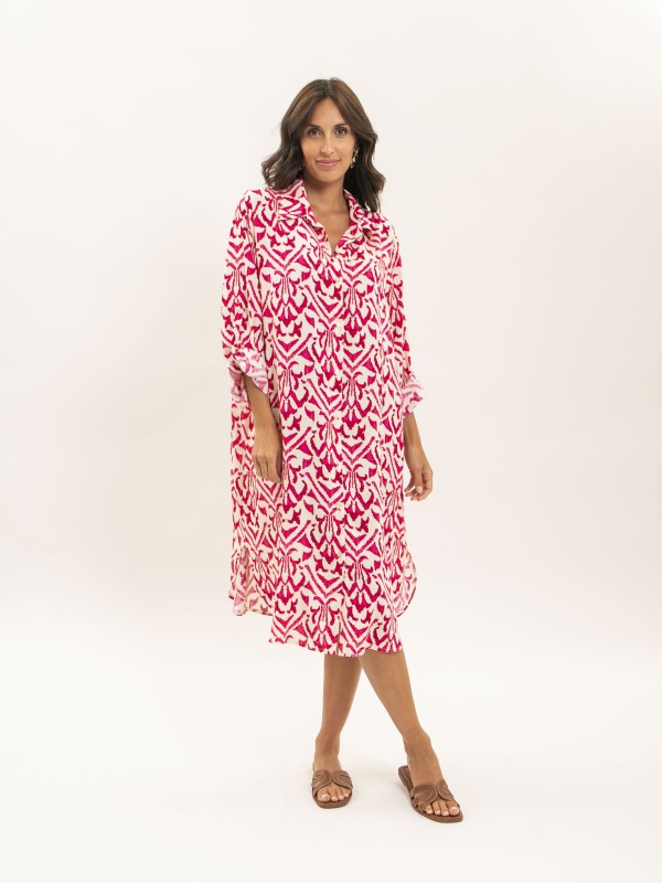 Robe chemise motifs IRVINIE...