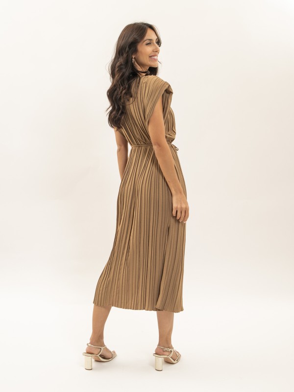 Robe midi plissée IROVE