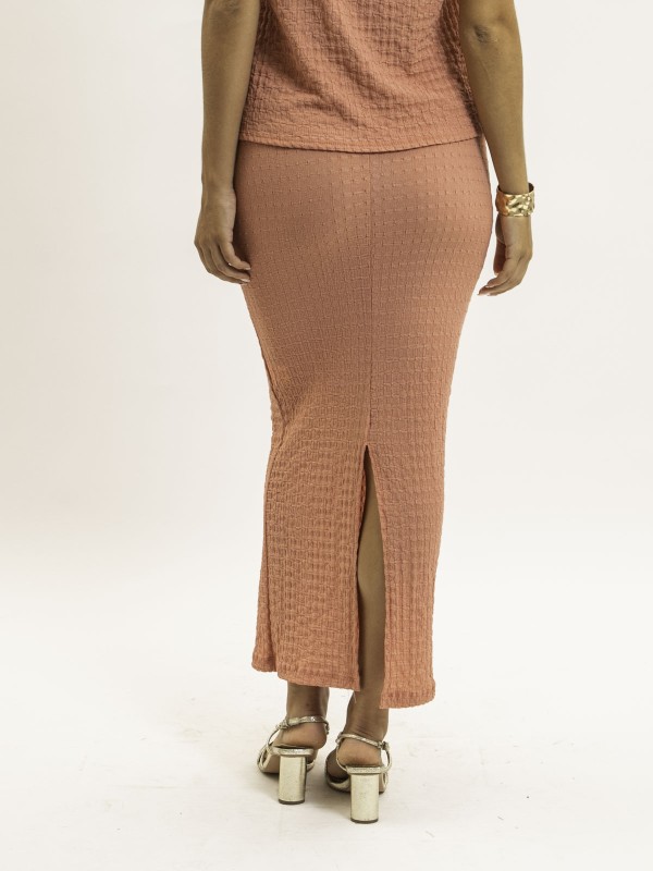 Jupe longue gaufrée XABITA...