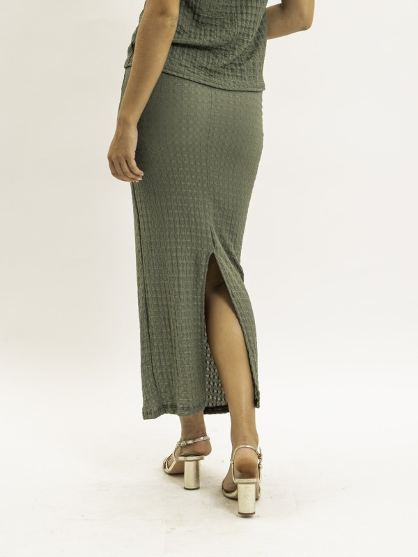 Jupe longue gaufrée XABITA...