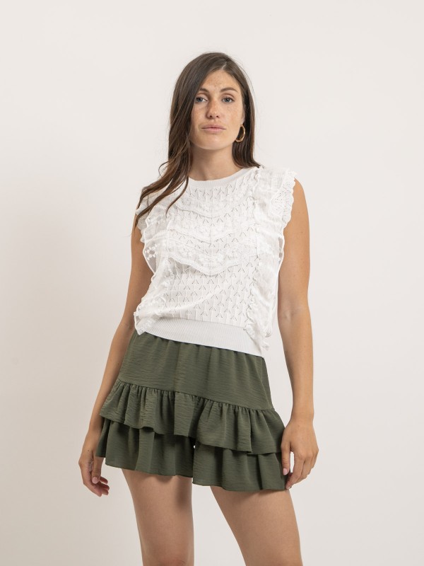 Short à volants effet jupe...