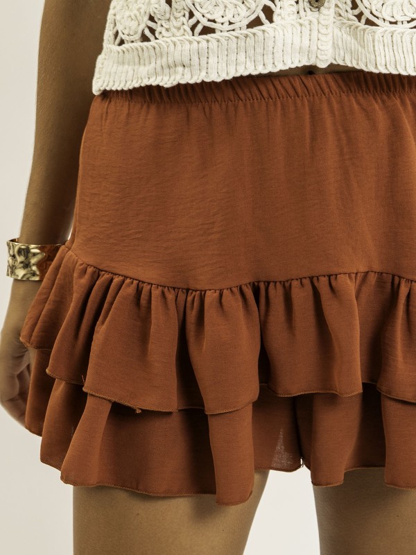 Short à volants effet jupe...