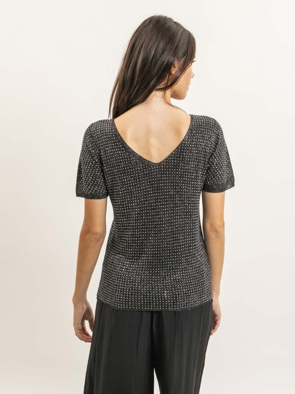 Top manches courtes lurex...