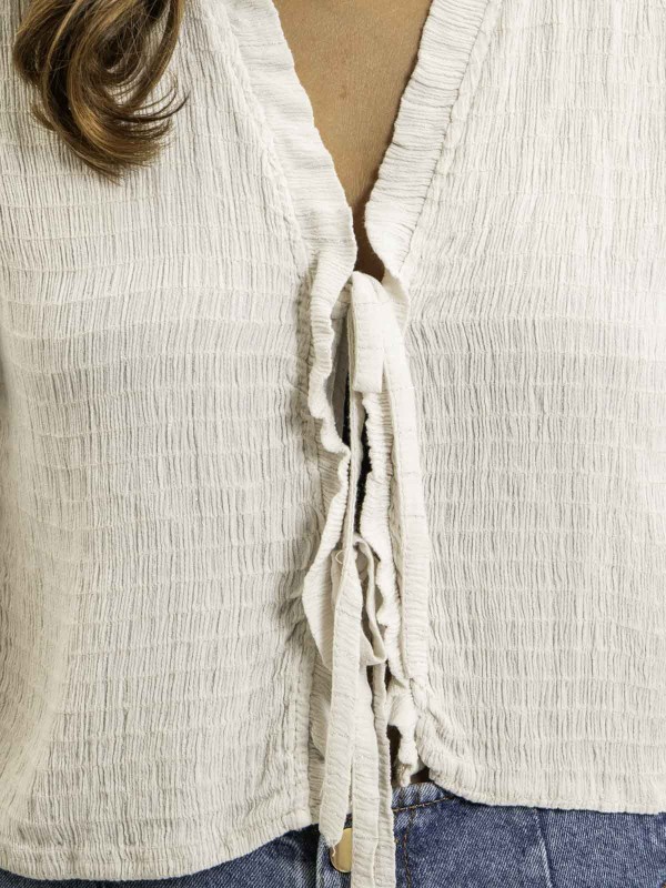 Blouse sans manches smocke...
