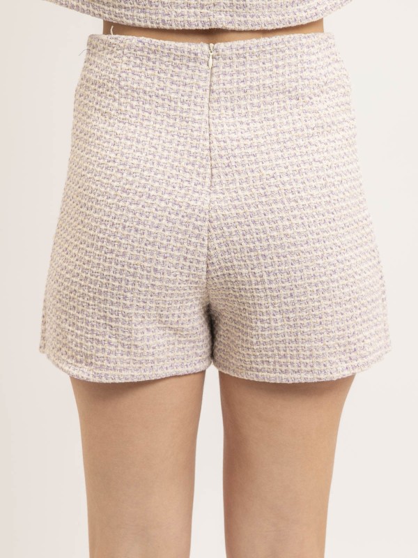 Jupe-short tweed XEVINE -...