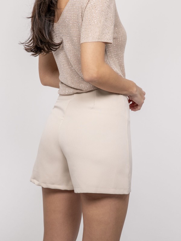 Short tailleur XOVIA - Beige