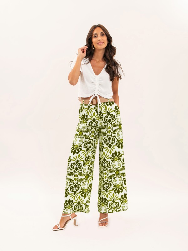 Pantalon fluide motifs ETOBIA