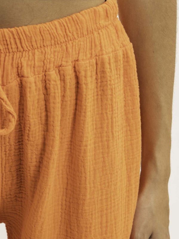 Pantalon fluide gaze de...