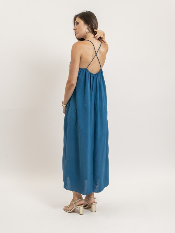 Robe longue à bretelles...