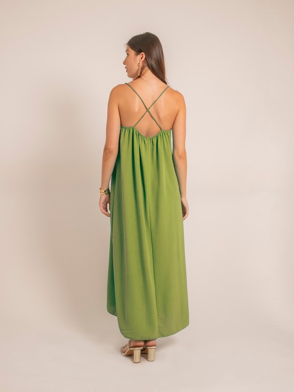 Robe longue à bretelles...